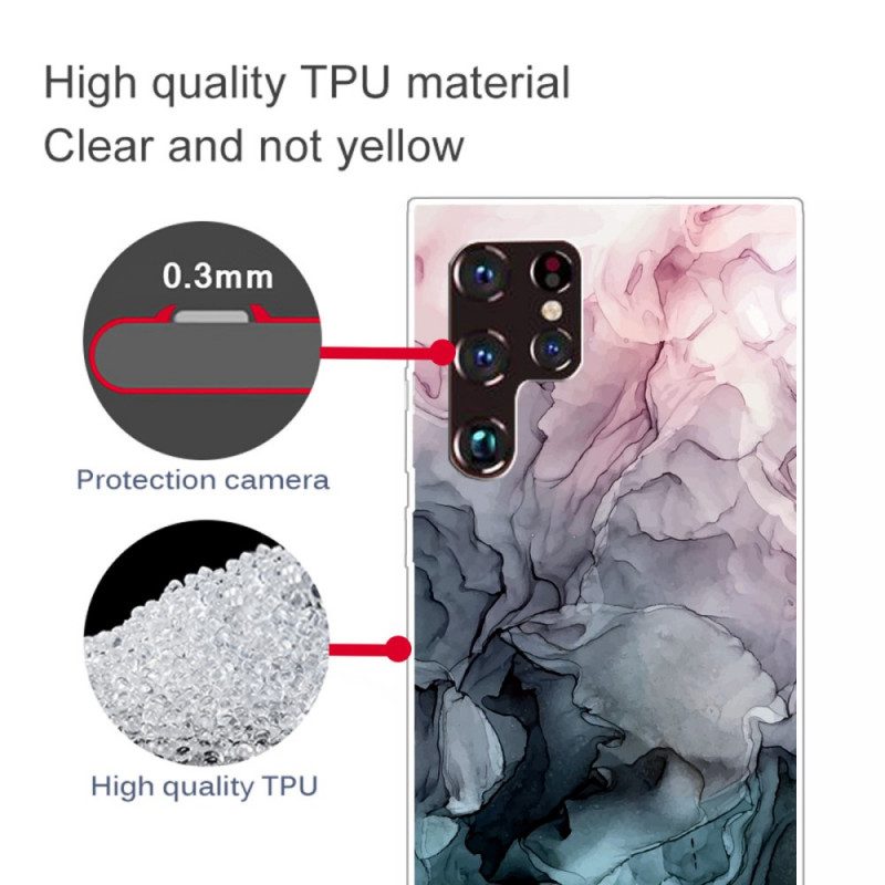 Mobilskal För Samsung Galaxy S22 Plus 5G Färgad Marmor