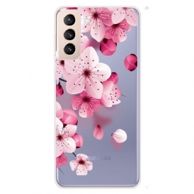 Mobilskal För Samsung Galaxy S22 Plus 5G Små Rosa Blommor