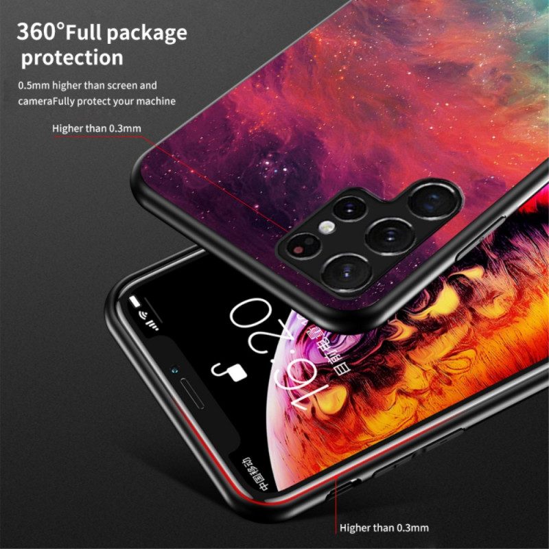 Mobilskal För Samsung Galaxy S22 Ultra 5G Skönhet Härdat Glas