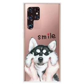Mobilskal För Samsung Galaxy S22 Ultra 5G Smile Dog