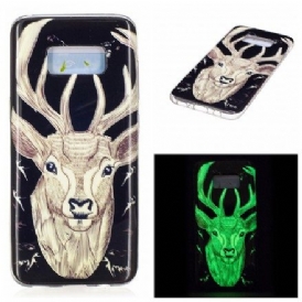 Mobilskal För Samsung Galaxy S8 Fluorescerande Majestic Stag