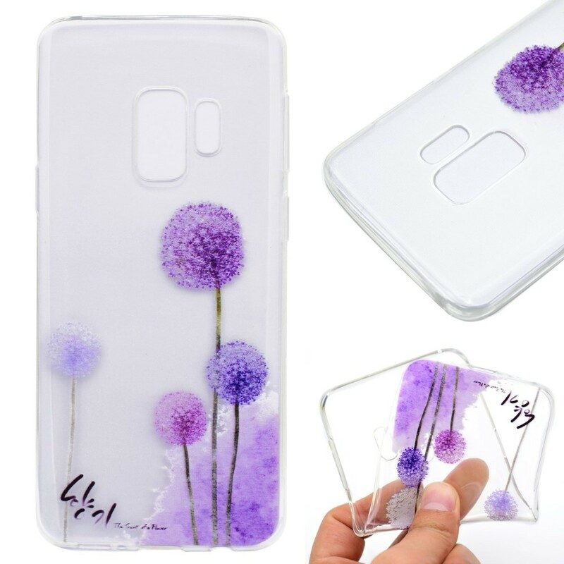 Mobilskal För Samsung Galaxy S9 Plus Transparenta Färgglada Maskrosor