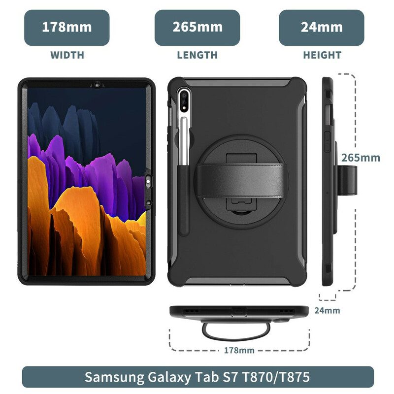 Mobilskal För Samsung Galaxy Tab S7 / Tab S8 Multifunktionell Verksamhet