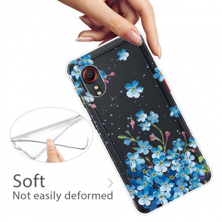 Mobilskal För Samsung Galaxy XCover 5 Blå Blommor