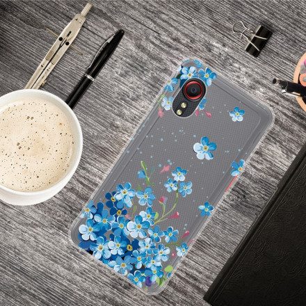 Mobilskal För Samsung Galaxy XCover 5 Blå Blommor