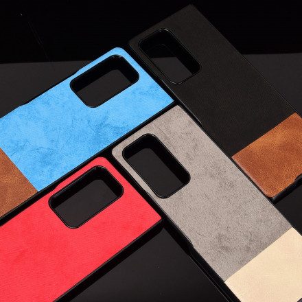 Mobilskal För Samsung Galaxy Z Fold 2 Tvåfärgat Konstläder