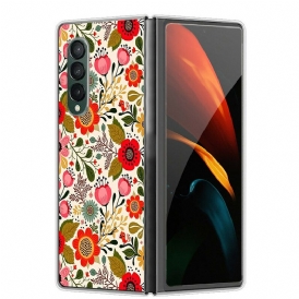 Mobilskal För Samsung Galaxy Z Fold 3 5G Blommig Gobeläng