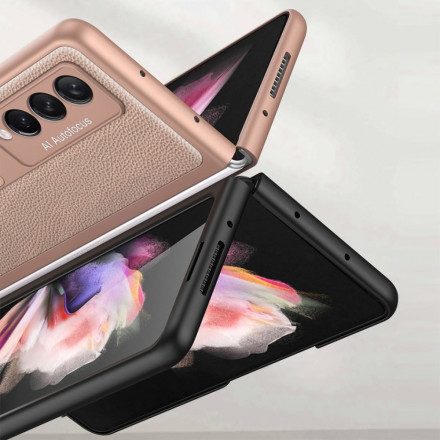 Mobilskal För Samsung Galaxy Z Fold 3 5G Gkk Baksida Vävt Läder