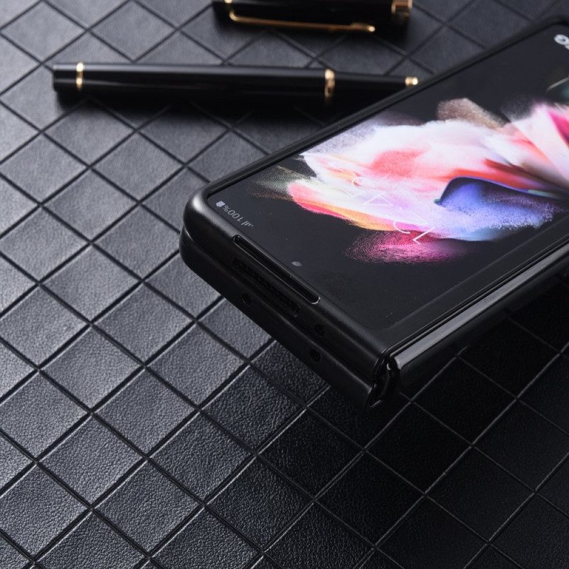Mobilskal För Samsung Galaxy Z Fold 4 Nylontextur Konstläder