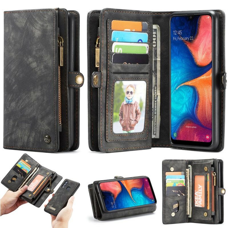 Mobilskal Folio-fodral För Samsung Galaxy A30 / A20 Caseme Avtagbar