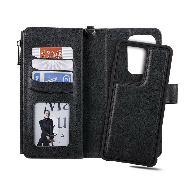 Mobilskal Folio-fodral För Samsung Galaxy S20 Ultra Plånboksfodral Lagtagbar Plånbok