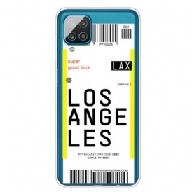 Mobilskal Samsung Galaxy M12 / A12 Boardingkort Till Los Angeles
