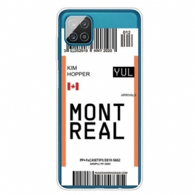 Mobilskal Samsung Galaxy M12 / A12 Boardingkort Till Montreal
