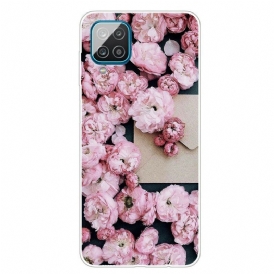 Mobilskal Samsung Galaxy M12 / A12 Intensiva Blommor