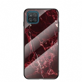 Mobilskal Samsung Galaxy M12 / A12 Premium Färg Härdat Glas