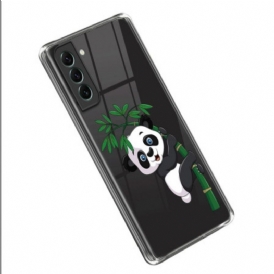 Mobilskal Samsung Galaxy S23 5G Sömlös Panda På Bambu