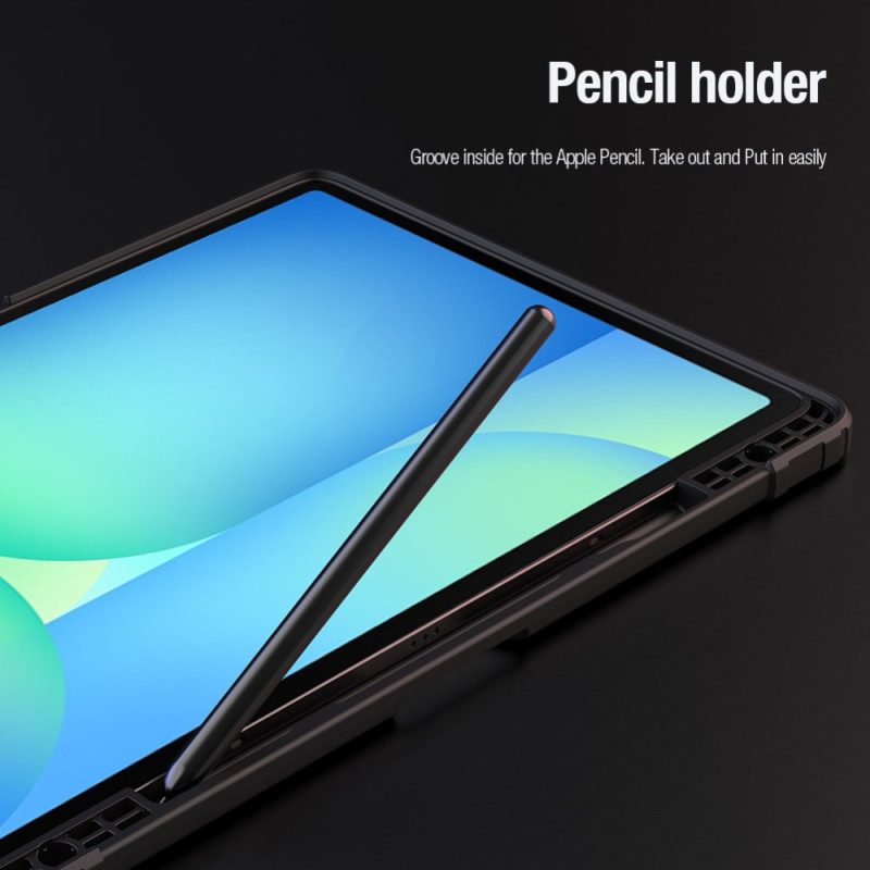 Samsung Galaxy Tab S10 Fe Plus Nillkin-stötfångare Med Origami-stativ Och Glidande Skydd