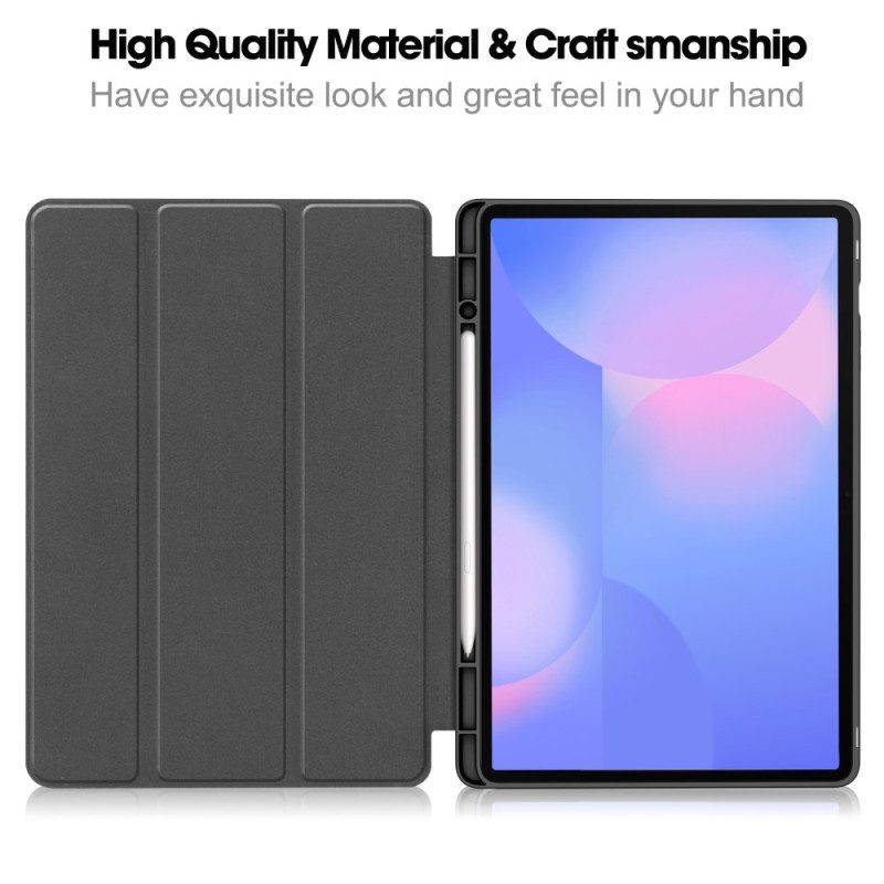 Samsung Galaxy Tab S10 Fe Plus Trepanelsskydd Stylushållare