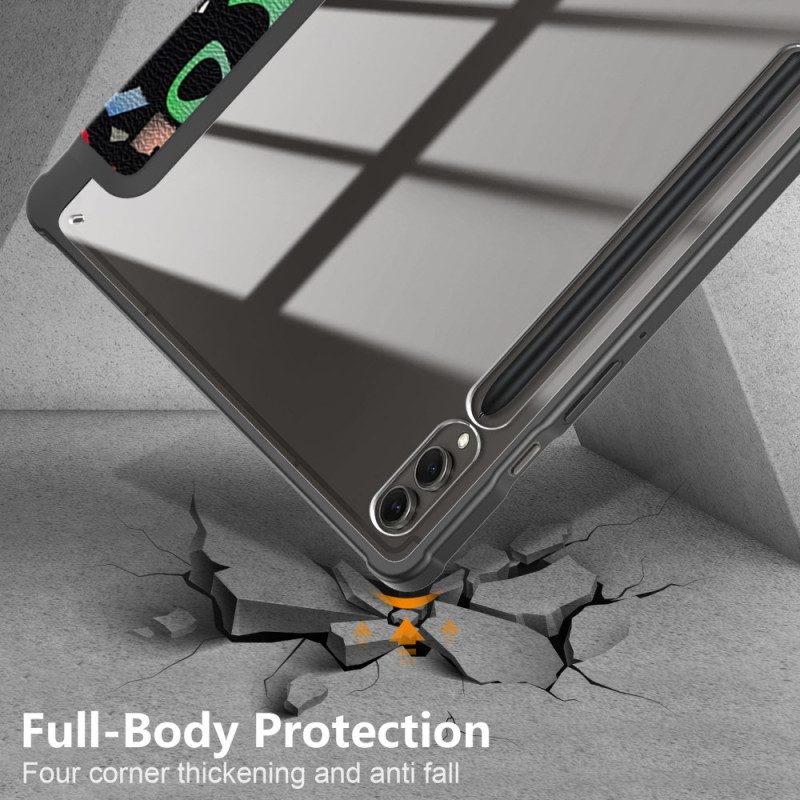 Samsung Galaxy Tab S10 Plus Transparent Baksida Med Graffitimönster