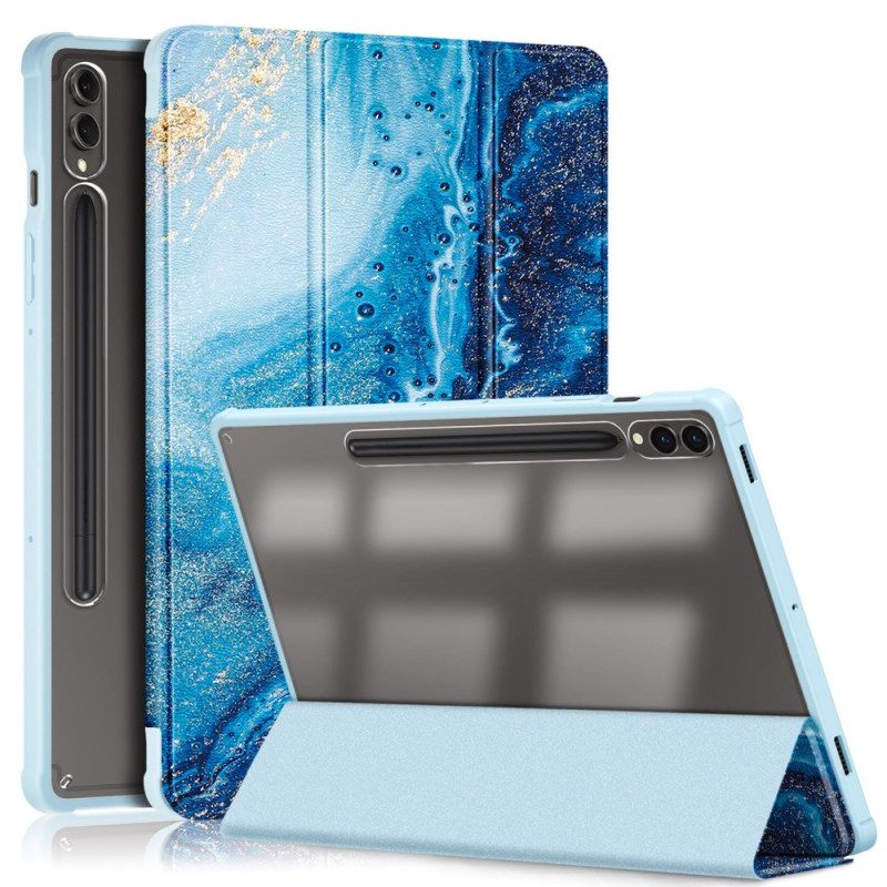 Samsung Galaxy Tab S10 Plus Transparent Baksida Med Vågmönster