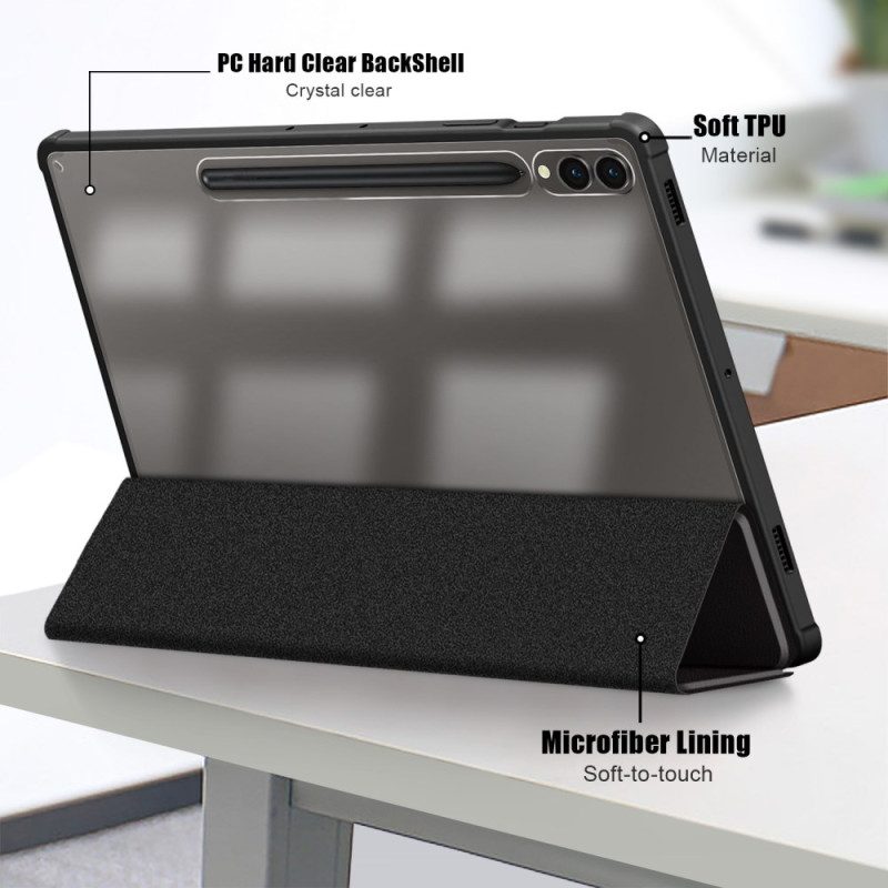Samsung Galaxy Tab S10 Plus Transparent Baksida Rör Mig Inte