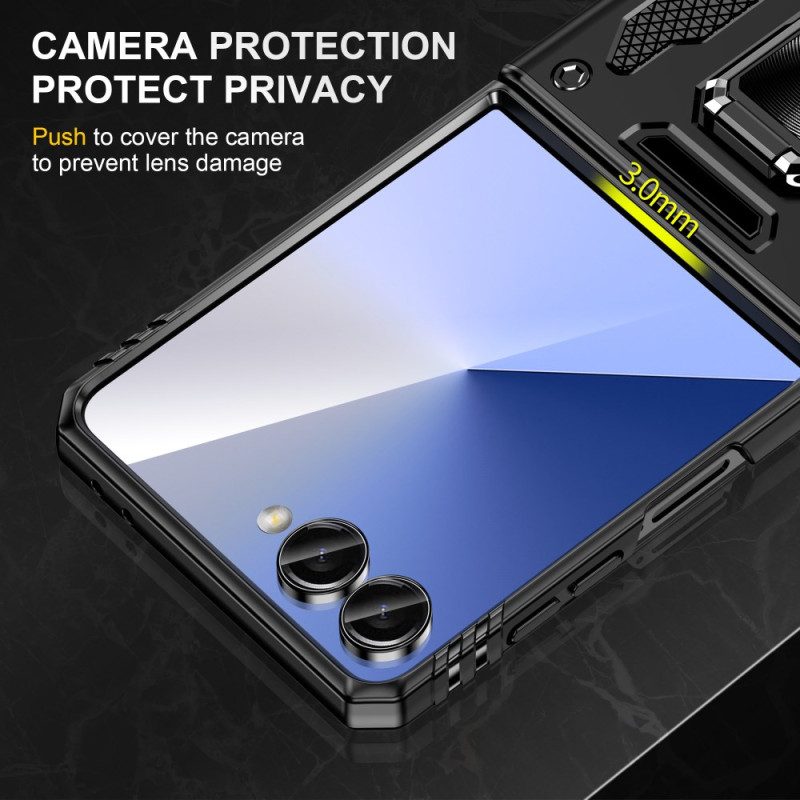Samsung Galaxy Z Flip 7 Ultratåligt Linsskydd Och Fäste