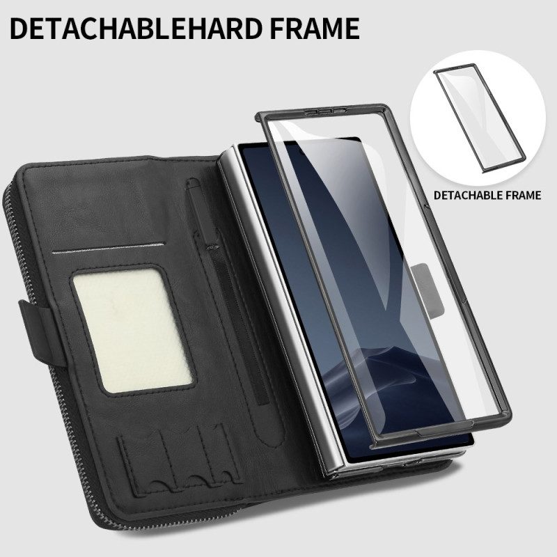 Samsung Galaxy Z Fold 7 Fodral Med Dragkedja Och Rem