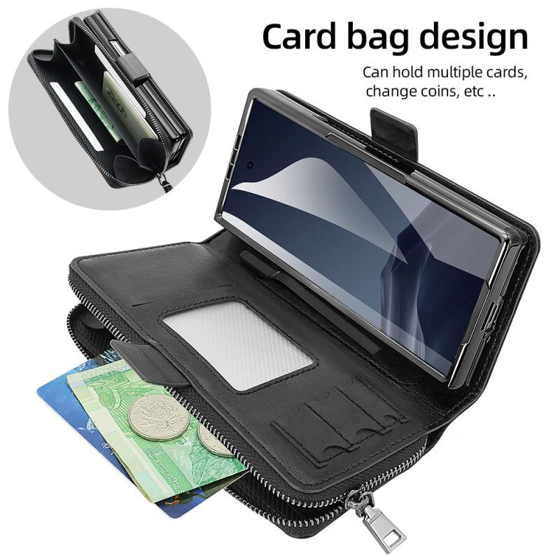 Samsung Galaxy Z Fold 7 Fodral Med Dragkedja Och Rem