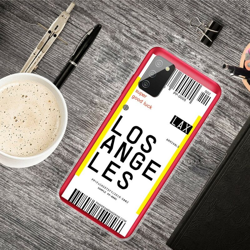 Skal För Samsung Galaxy A02s Boardingkort Till Los Angeles