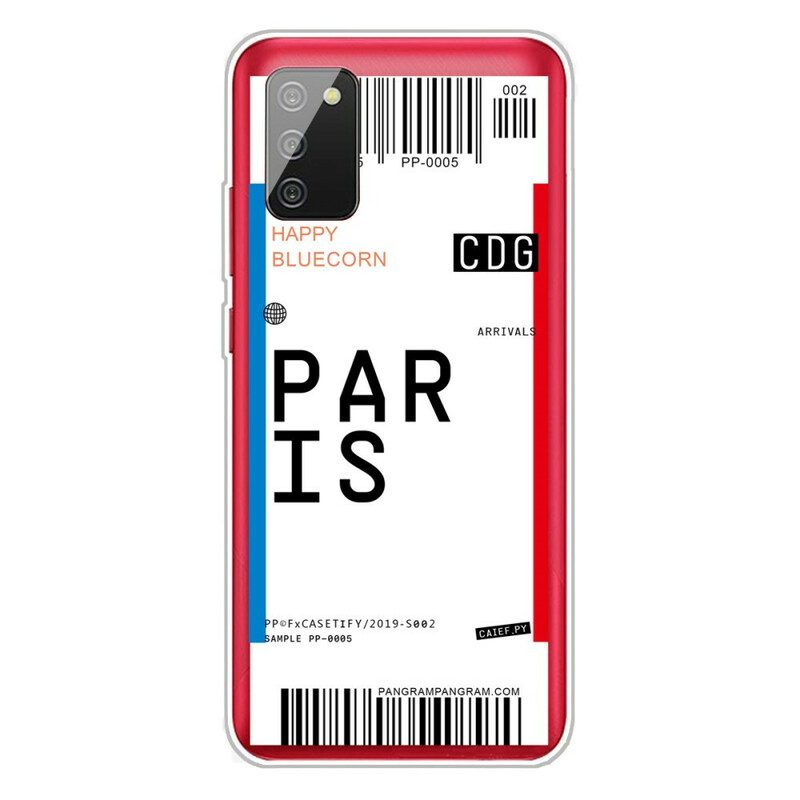 Skal För Samsung Galaxy A02s Boardingkort Till Paris