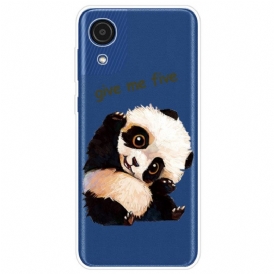 Skal För Samsung Galaxy A03 Core Panda Ge Mig Fem