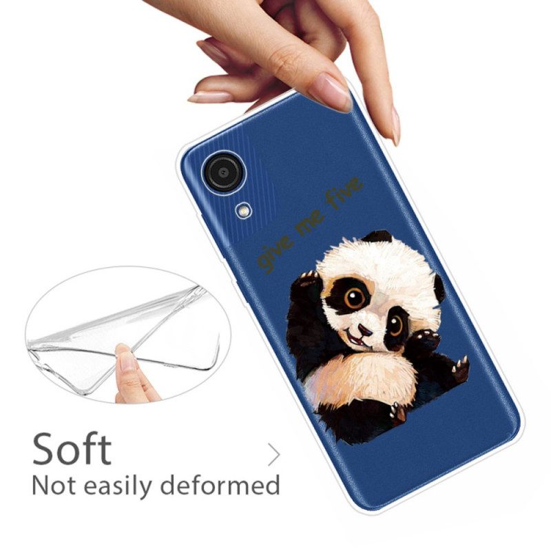 Skal För Samsung Galaxy A03 Core Panda Ge Mig Fem