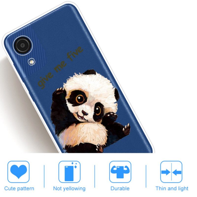 Skal För Samsung Galaxy A03 Core Panda Ge Mig Fem