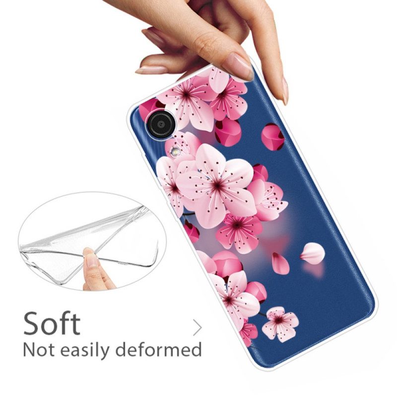 Skal För Samsung Galaxy A03 Core Små Rosa Blommor