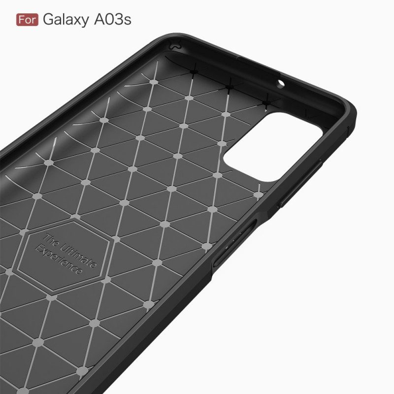 Skal För Samsung Galaxy A03s Borstad Kolfiber