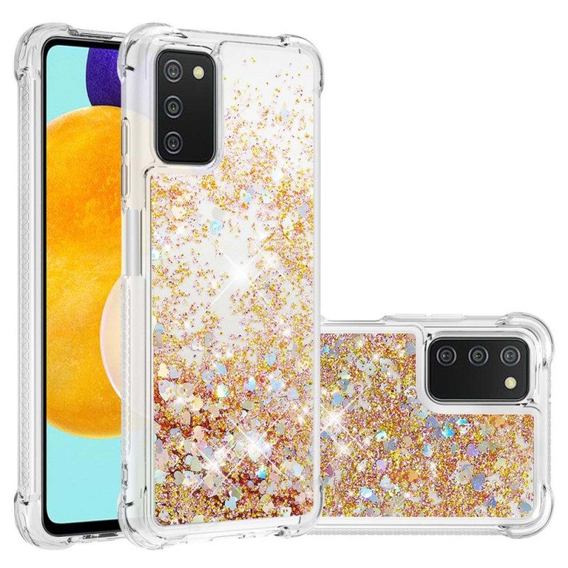 Skal För Samsung Galaxy A03s Vill Ha Glitter