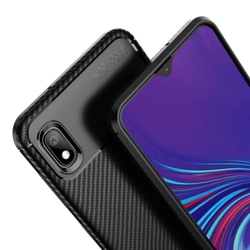 Skal För Samsung Galaxy A10 Kolfiberstruktur Flexibel