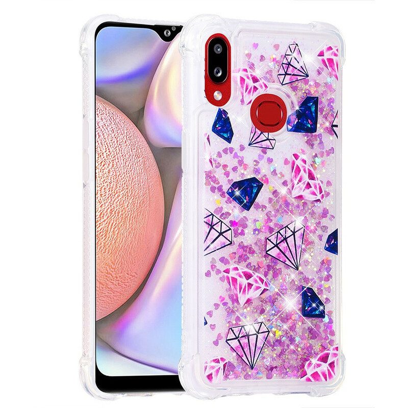 Skal För Samsung Galaxy A10s Glitter Diamanter