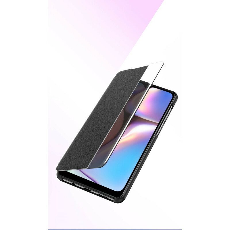 Skal För Samsung Galaxy A10s Texturerat Konstläder