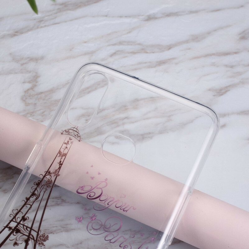 Skal För Samsung Galaxy A10s Transparent Bonjour Paris