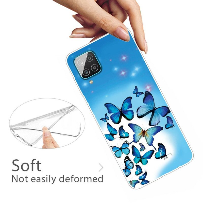 Skal För Samsung Galaxy A12 / M12 Fjärilar Fjärilar