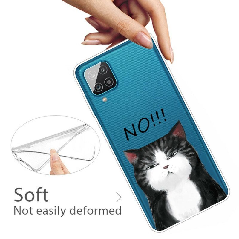 Skal För Samsung Galaxy A12 / M12 Katten Som Säger Nej