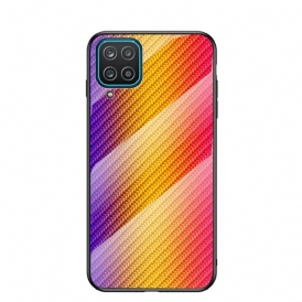 Skal För Samsung Galaxy A12 / M12 Kolfiberhärdat Glas