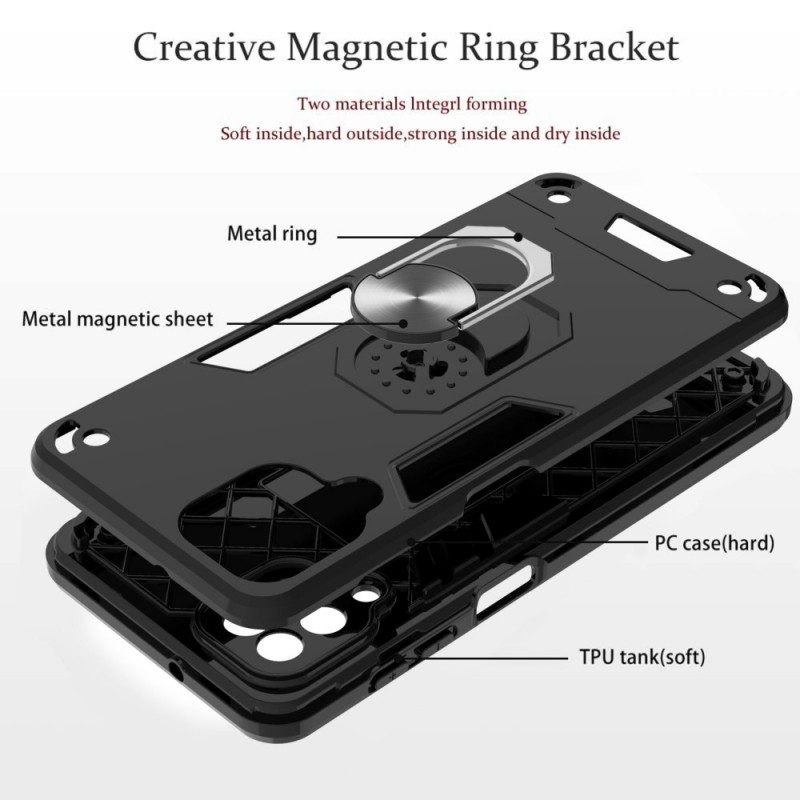 Skal För Samsung Galaxy A12 / M12 Ring-support Design