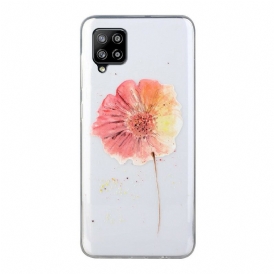 Skal För Samsung Galaxy A12 / M12 Sömlöst Blommönster I Akvarell