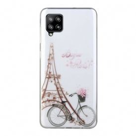 Skal För Samsung Galaxy A12 / M12 Transparent Bonjour Paris