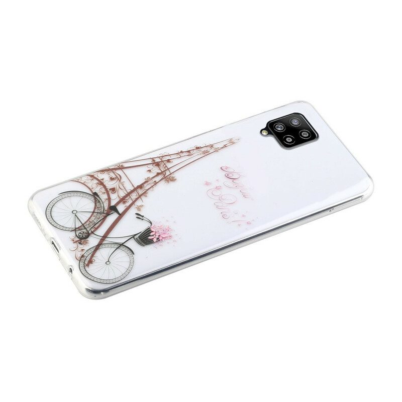 Skal För Samsung Galaxy A12 / M12 Transparent Bonjour Paris