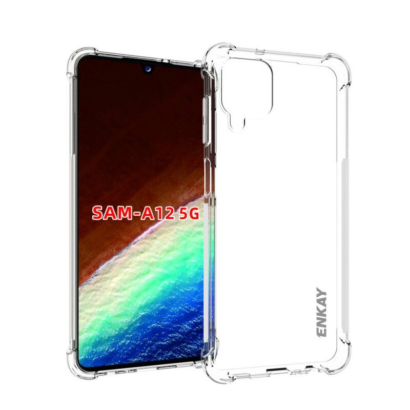 Skal För Samsung Galaxy A12 / M12 Transparent Enkay