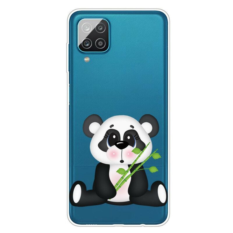 Skal För Samsung Galaxy A12 / M12 Transparent Sad Panda