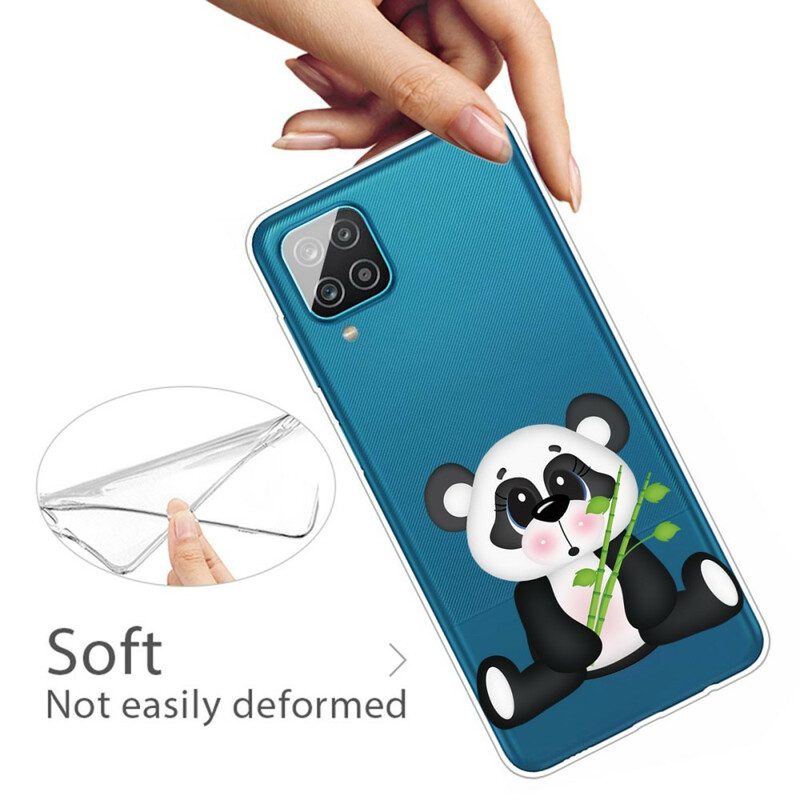 Skal För Samsung Galaxy A12 / M12 Transparent Sad Panda